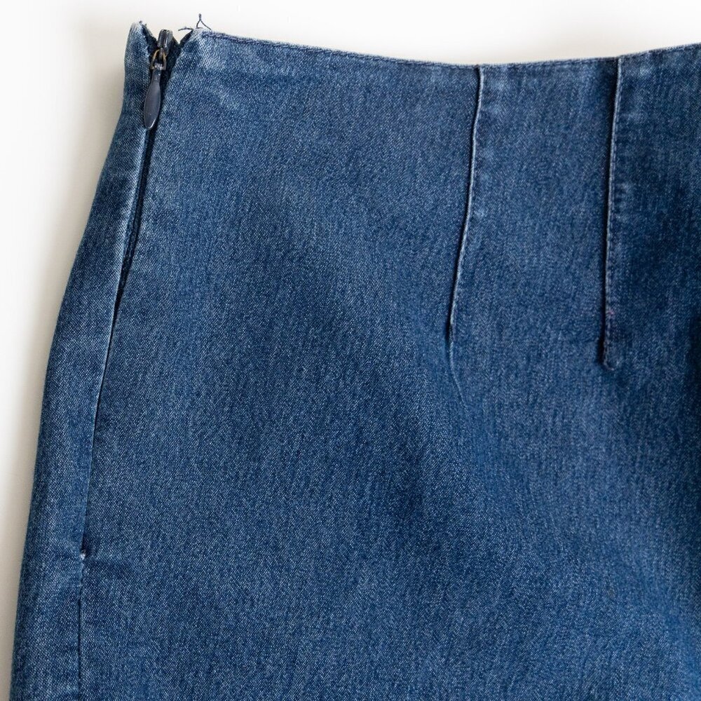 Guess Jeans Flare Side Zip Stretchy Bootcut Y2K Mid Wash Blue Size 29 USA - Picture 11 of 15